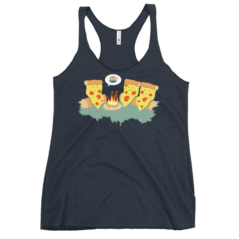 Pizza Campfire Story Women's Racerback Tank