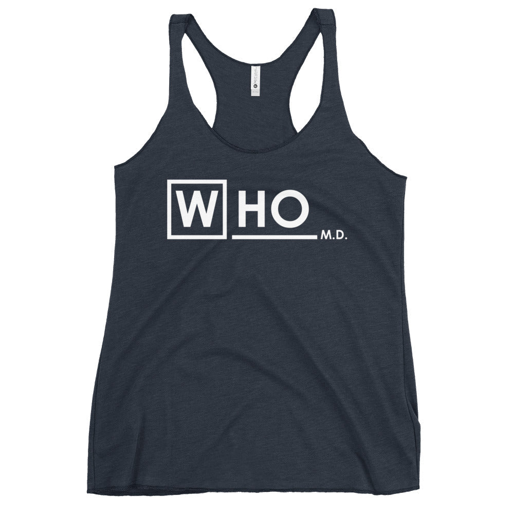 Who MD Women's Racerback Tank