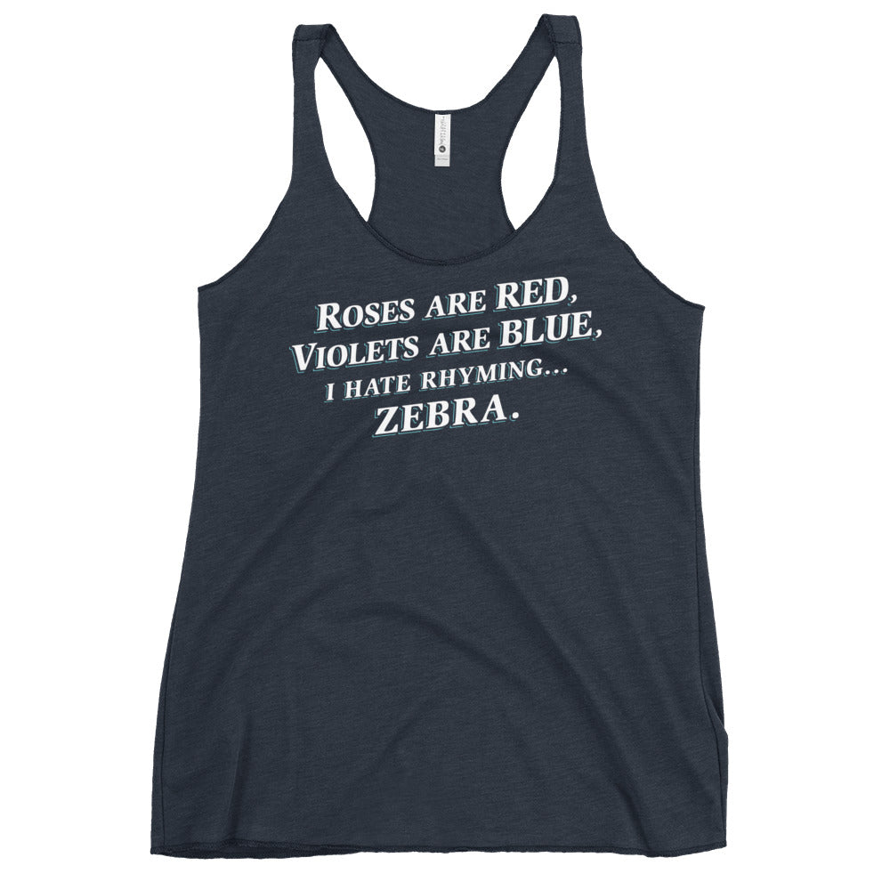 I Hate Rhyming Women's Racerback Tank