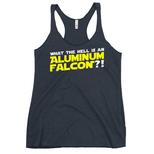 Aluminum Falcon Women's Racerback Tank