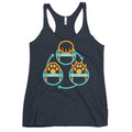 Rock Paper Scissors Paws Women's Racerback Tank