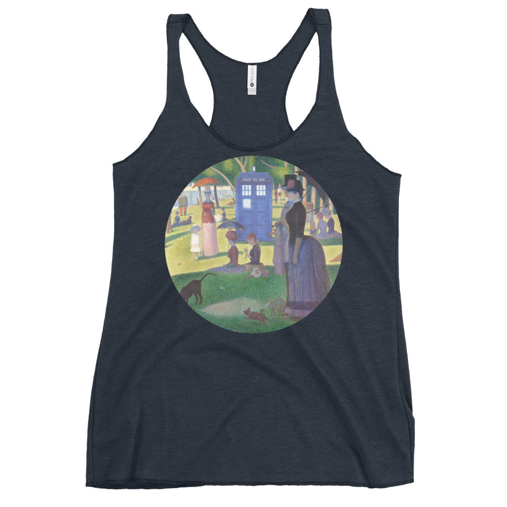 Tardis On La Grande Women's Racerback Tank