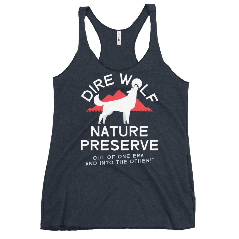 Dire Wolf Nature Preserve Women's Racerback Tank