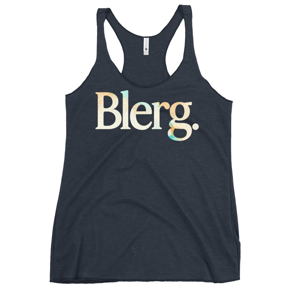 Blerg Women's Racerback Tank