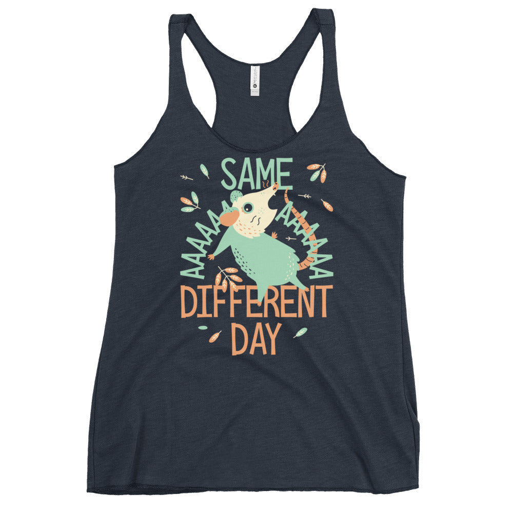 Same Aaaa Different Day Women's Racerback Tank