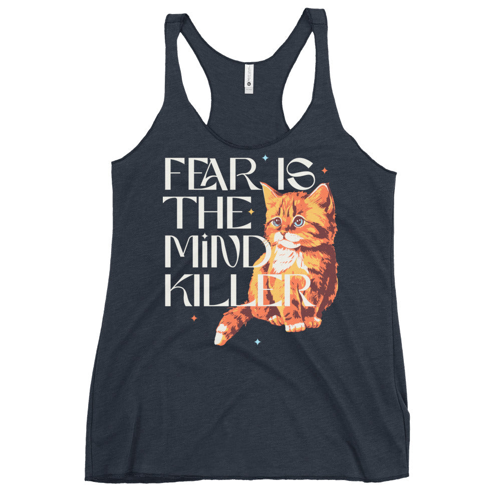 Fear Is The Mind Killer Cat Women's Racerback Tank