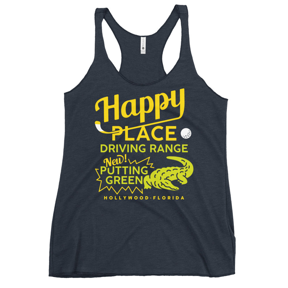 Happy Place Driving Range Women's Racerback Tank