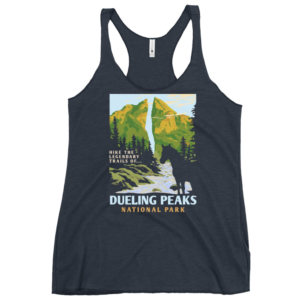 Dueling Peaks National Park Women's Racerback Tank