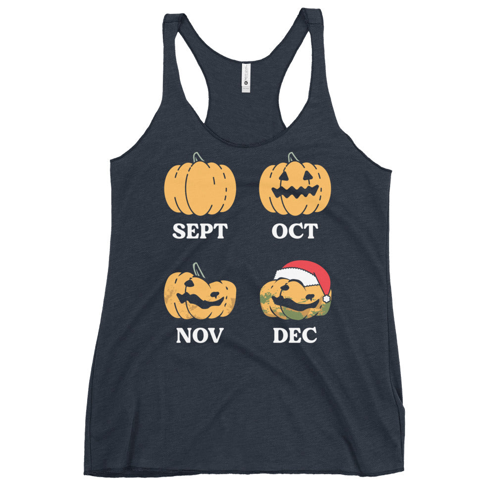 Pumpkin Months Women's Racerback Tank