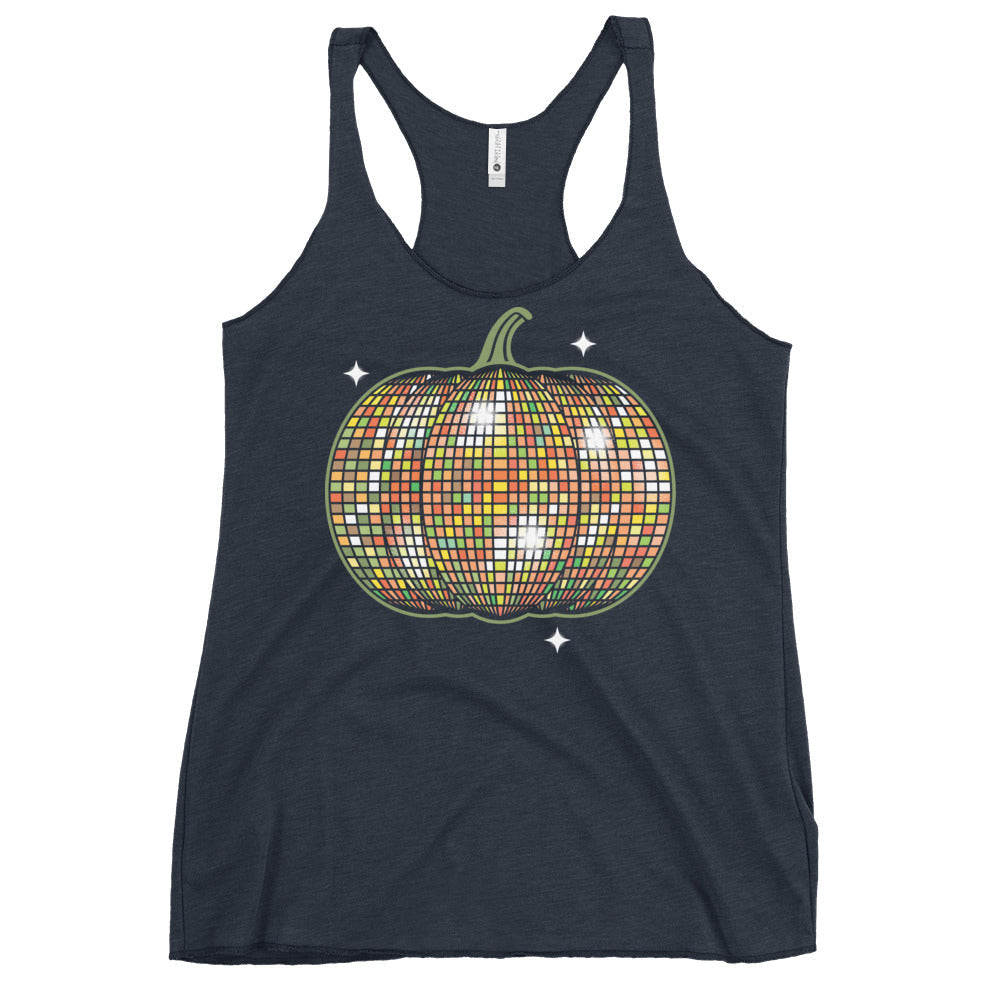 Disco Pumpkin Women's Racerback Tank