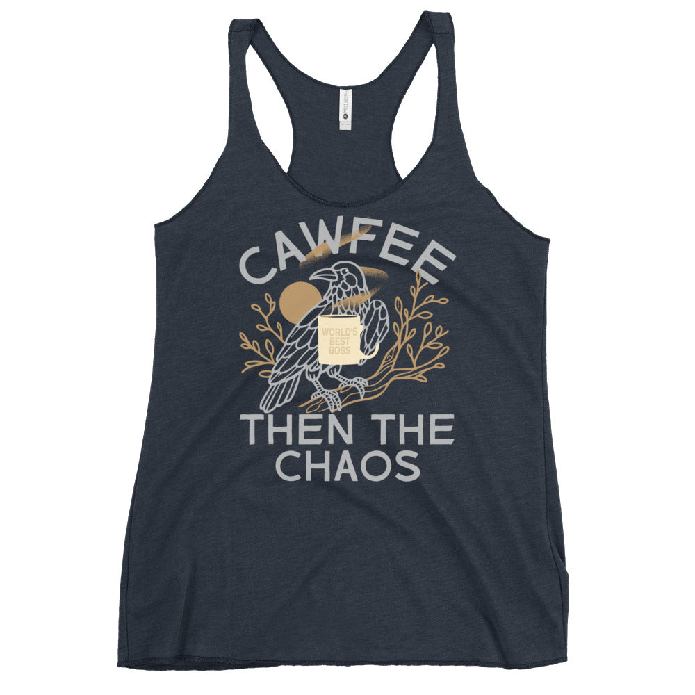 Cawfee Then The Chaos Women's Racerback Tank