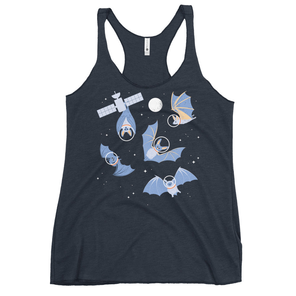 Bats In Space Women's Racerback Tank