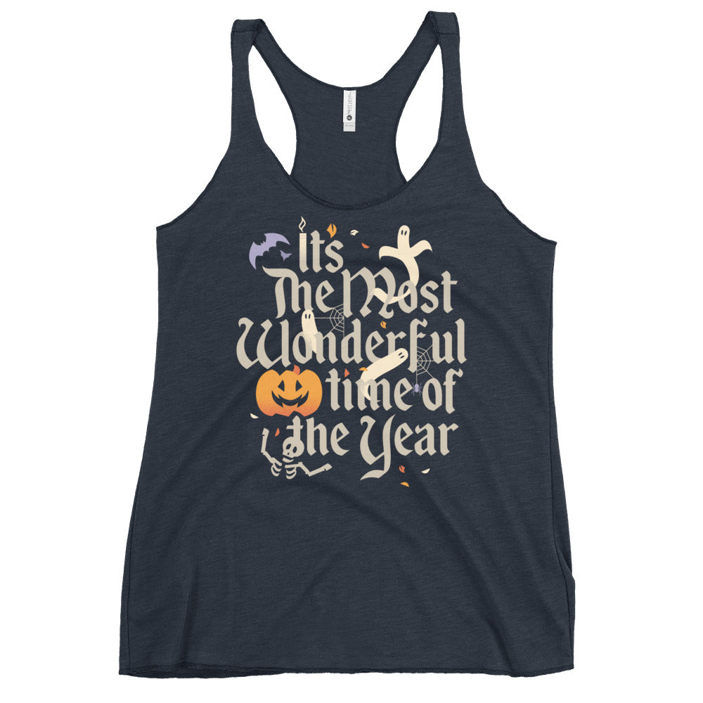It's The Most Wonderful Time Of The Year Halloween Women's Racerback Tank
