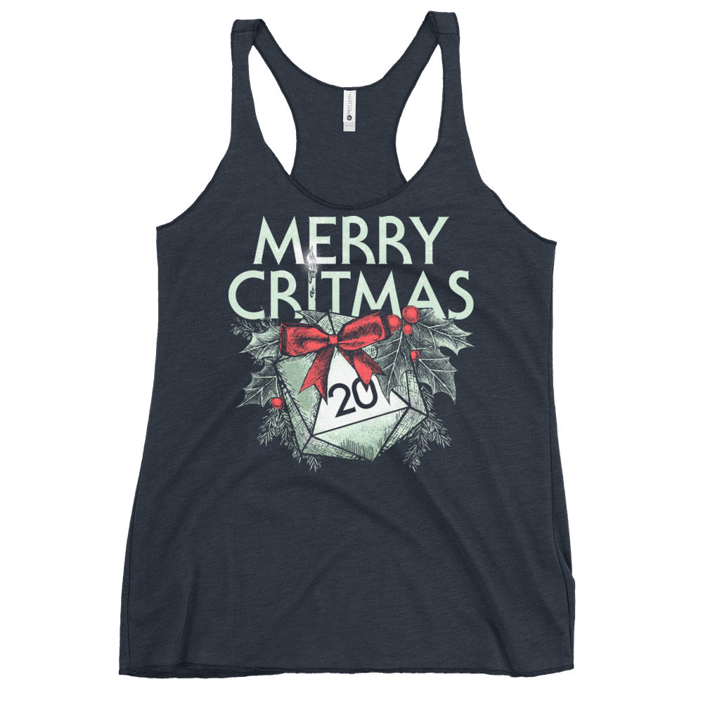 Merry Critmas Women's Racerback Tank