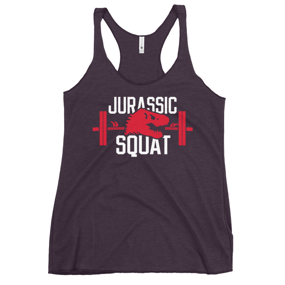 Jurassic Squat Women's Racerback Tank