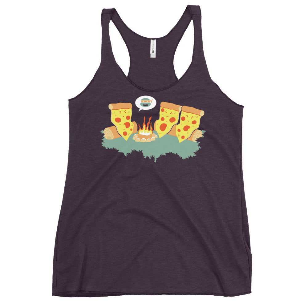 Pizza Campfire Story Women's Racerback Tank