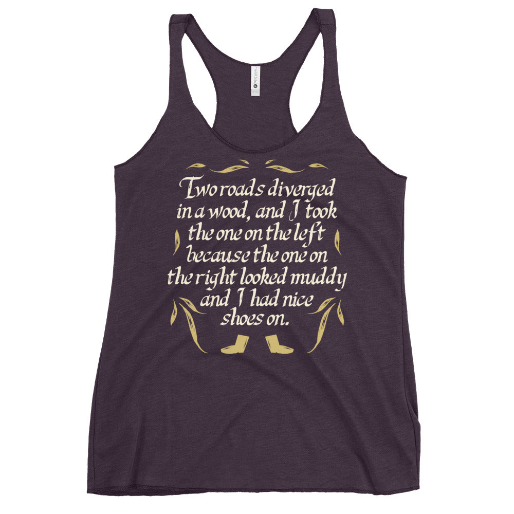 Two Roads Diverged Women's Racerback Tank