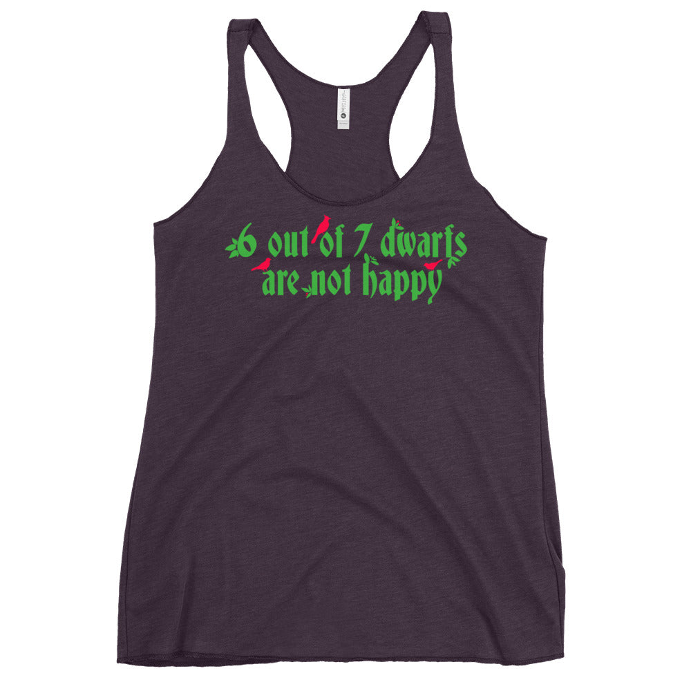 6 Out Of 7 Dwarfs Women's Racerback Tank