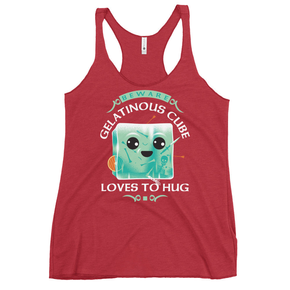 Gelatinous Cube Loves To Hug Women's Racerback Tank