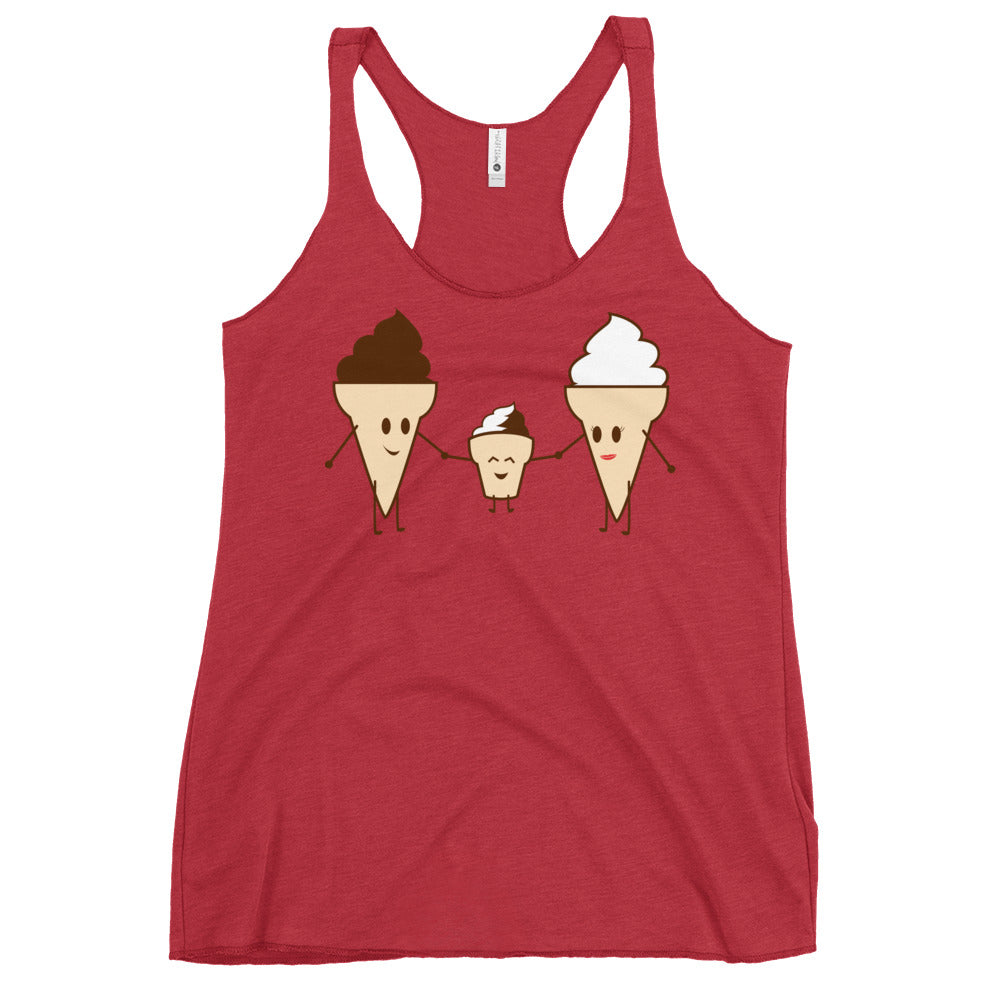Ice Cream Family Women's Racerback Tank