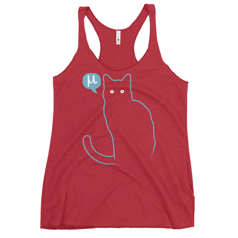 Mu Cat Women's Racerback Tank
