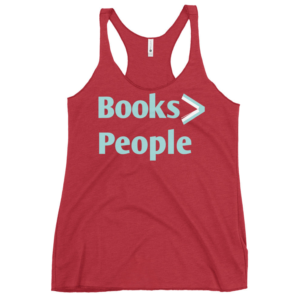 Books>People Women's Racerback Tank