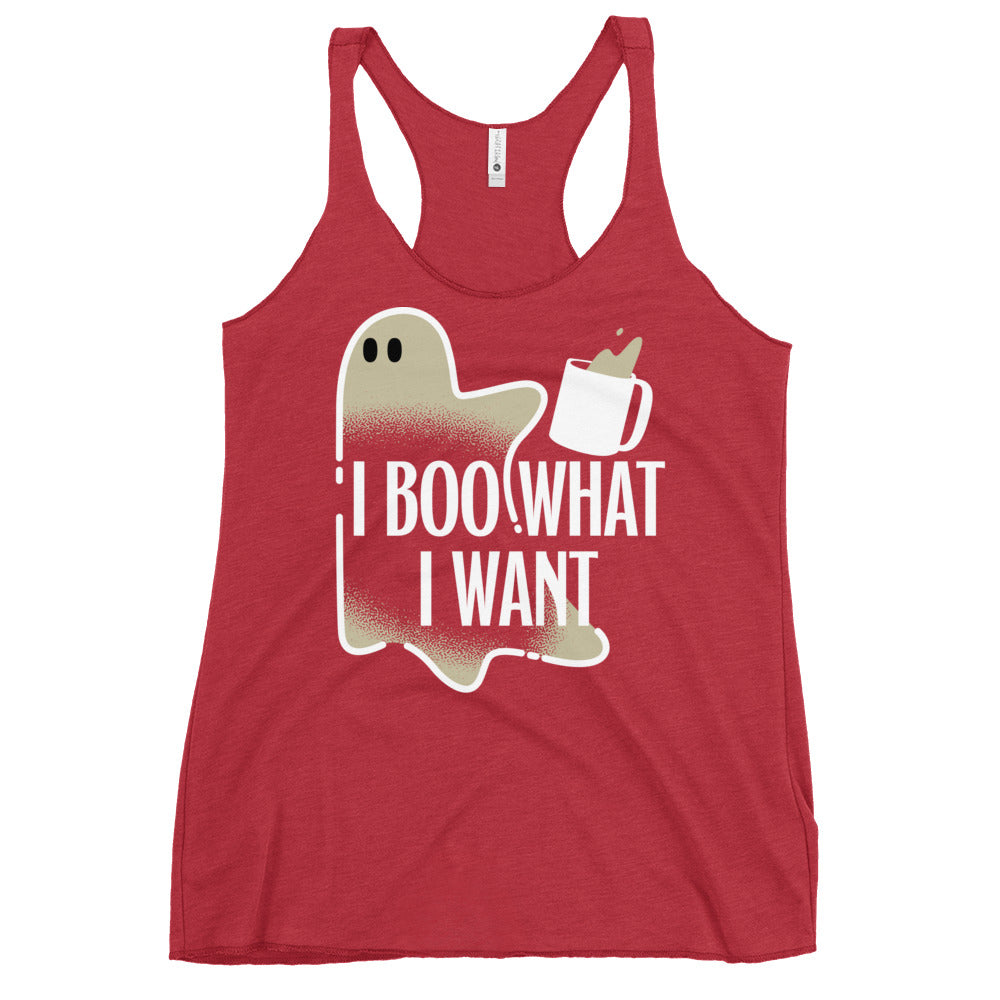 I Boo What I Want Women's Racerback Tank
