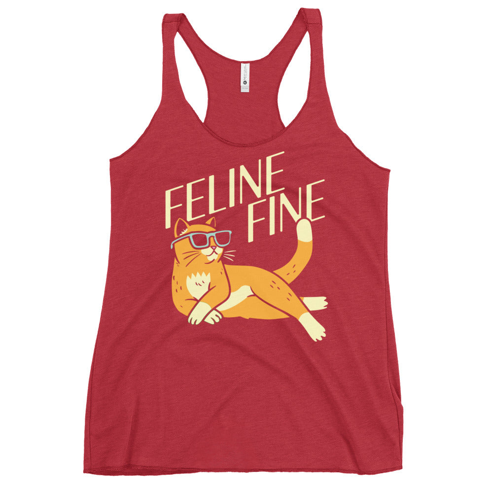 Feline Fine Women's Racerback Tank