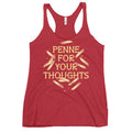Penne For Your Thoughts Women's Racerback Tank