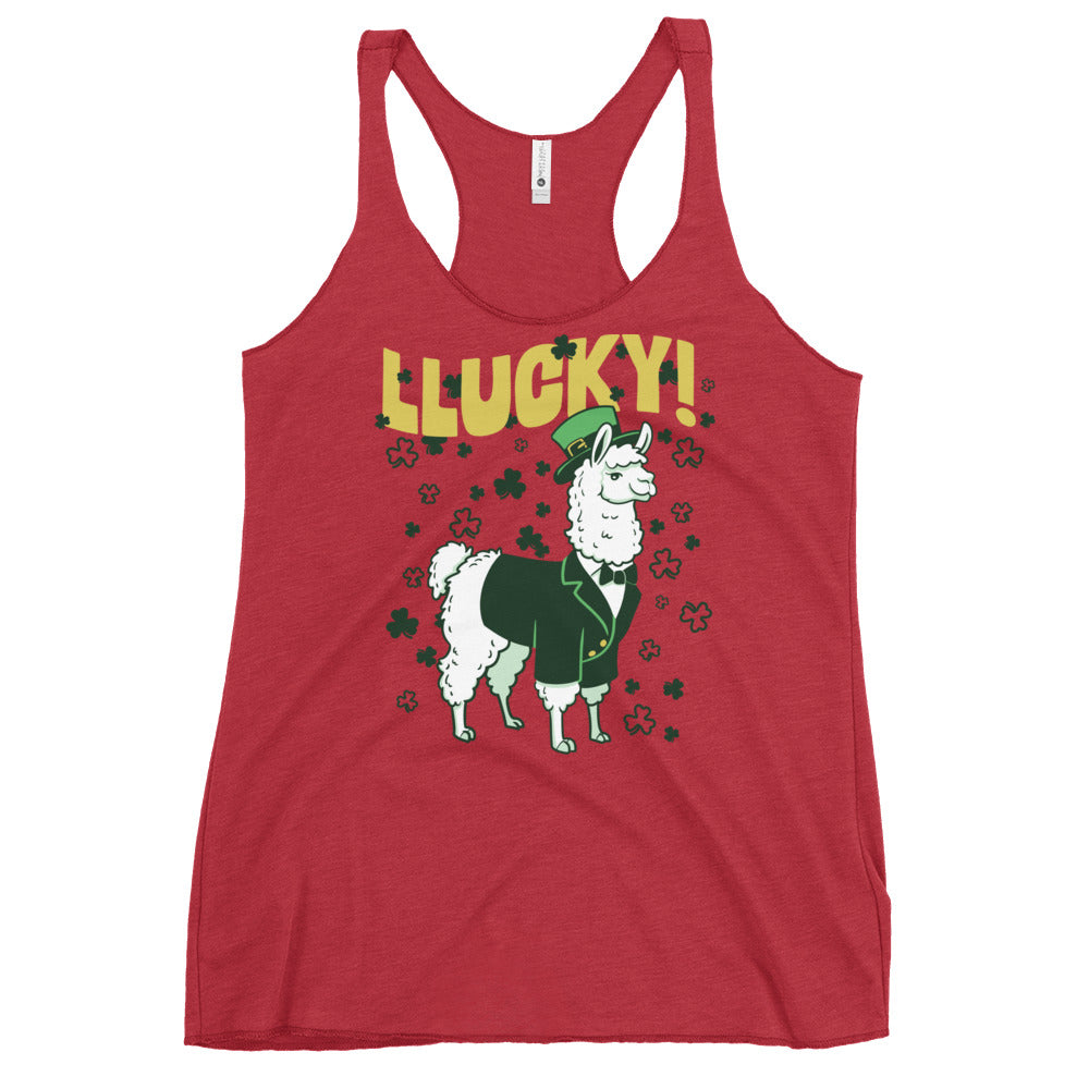 Llucky Llama Women's Racerback Tank