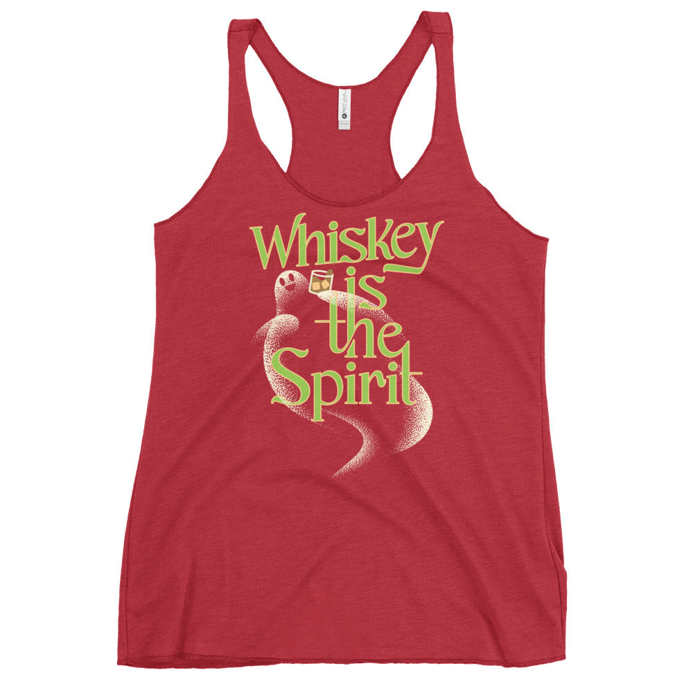 Whiskey Is The Spirit Women's Racerback Tank