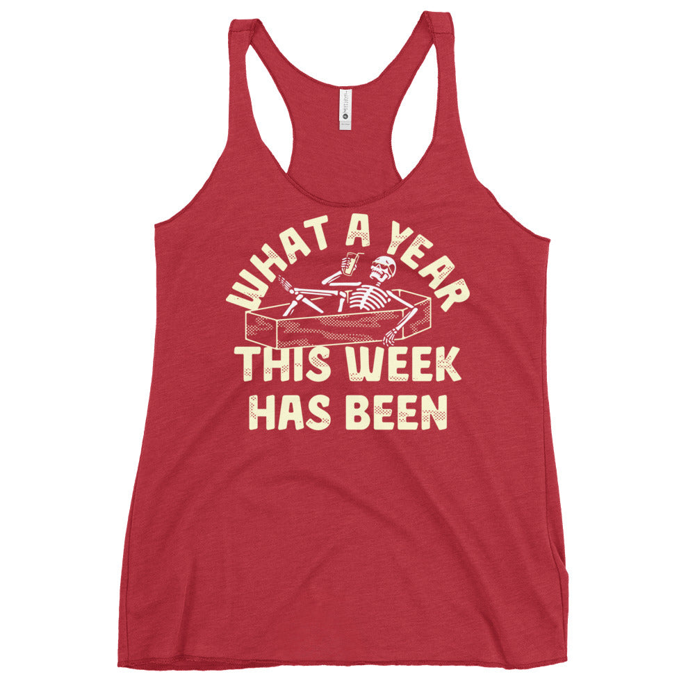 What A Year This Week Has Been Women's Racerback Tank