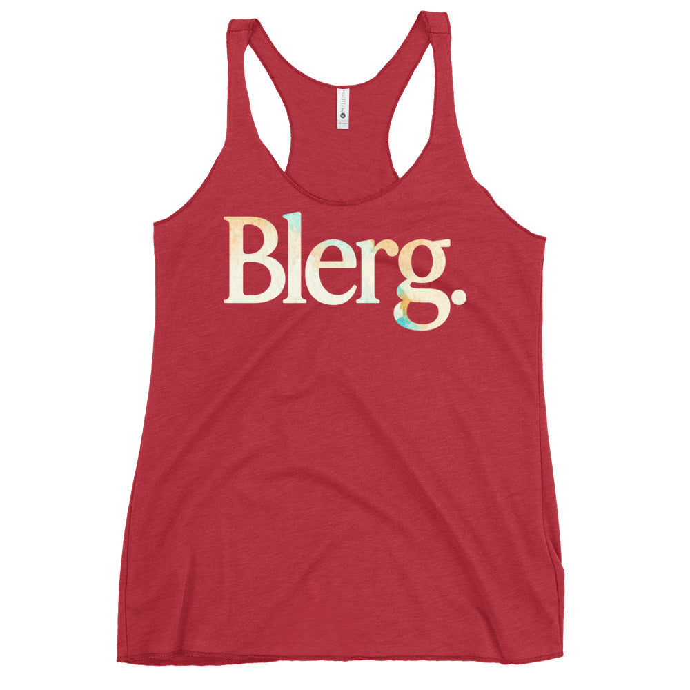 Blerg Women's Racerback Tank