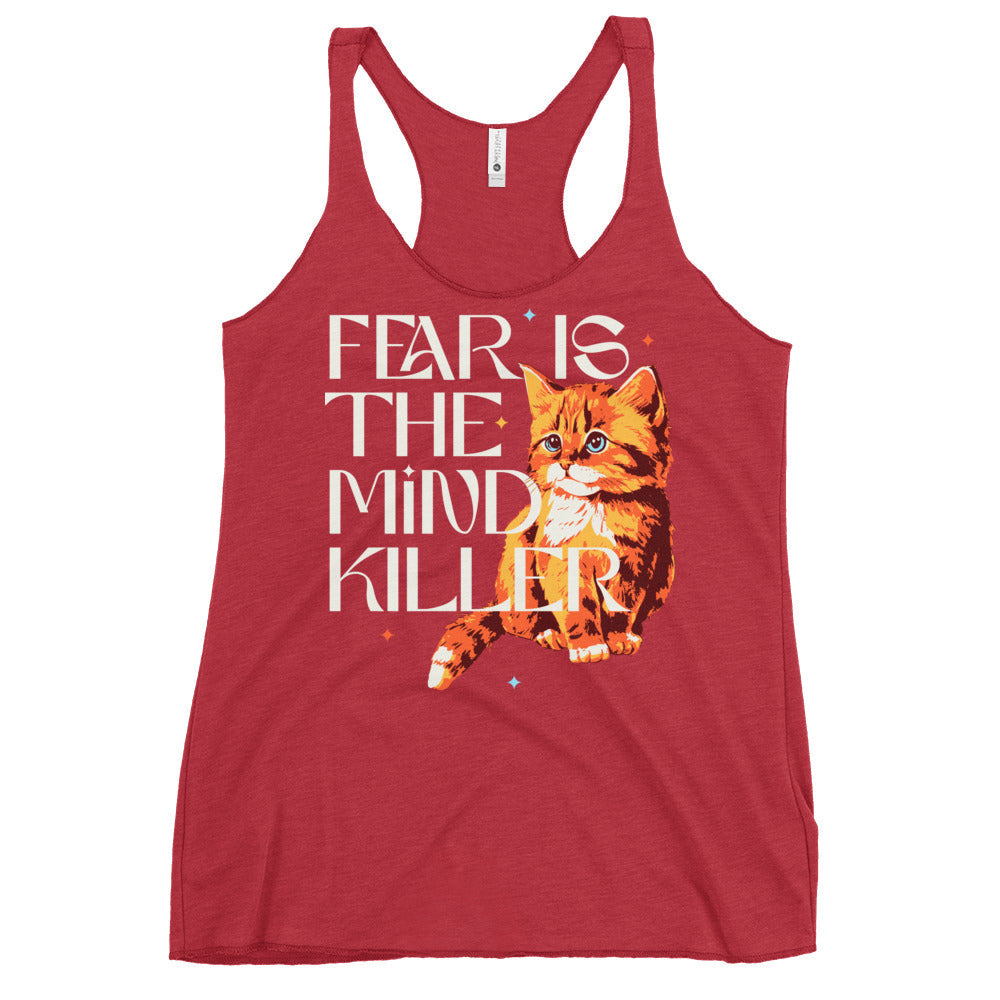 Fear Is The Mind Killer Cat Women's Racerback Tank