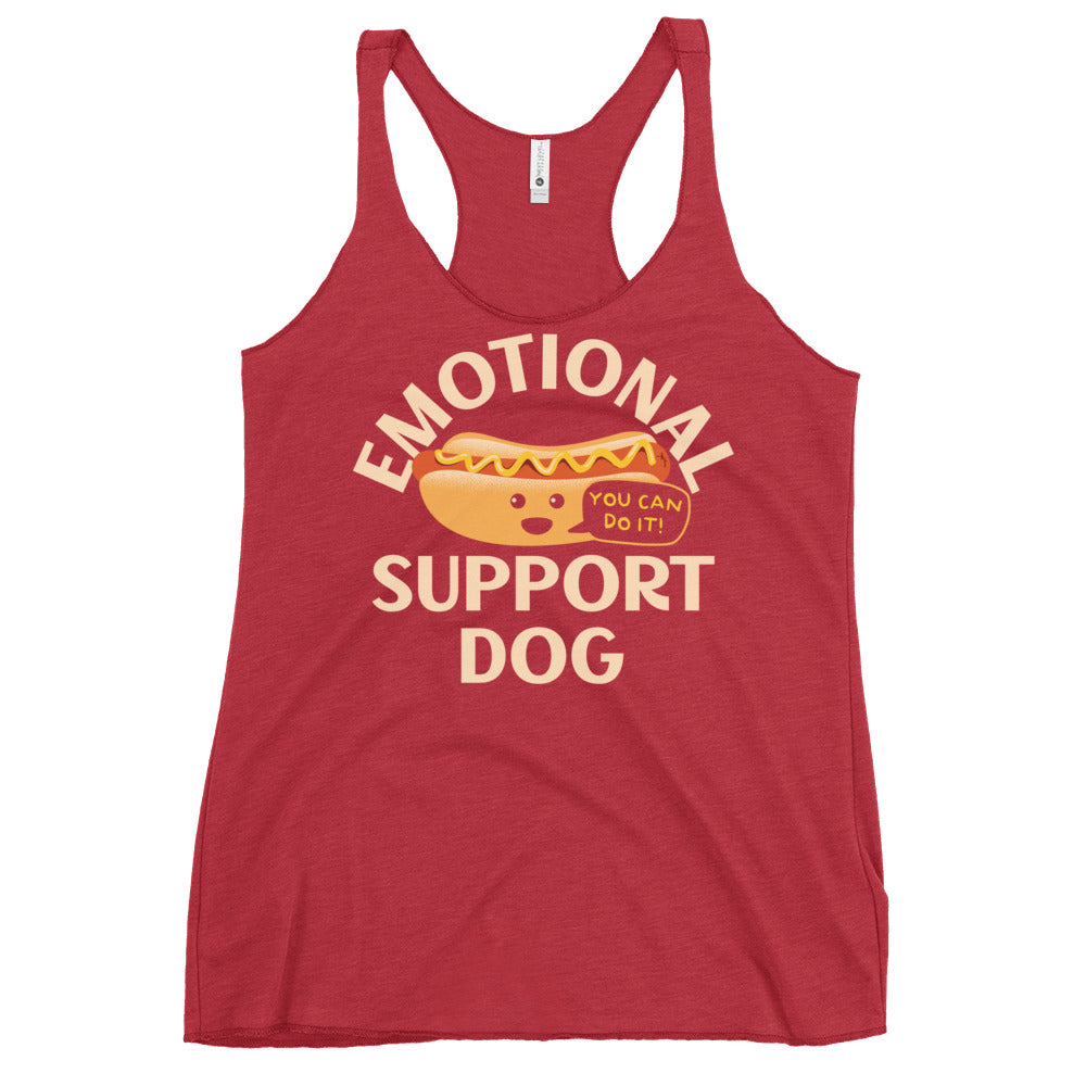 Emotional Support Dog Women's Racerback Tank