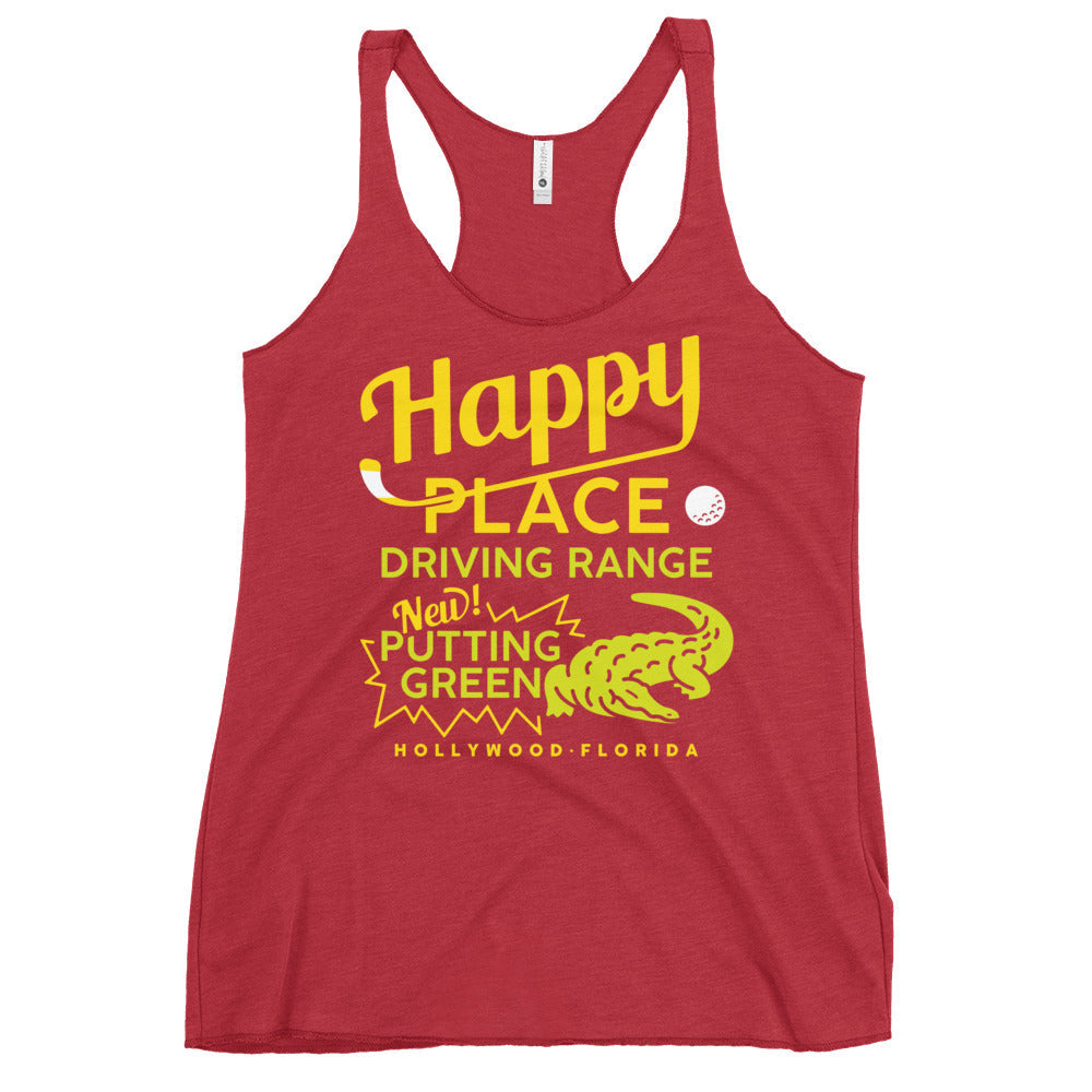 Happy Place Driving Range Women's Racerback Tank