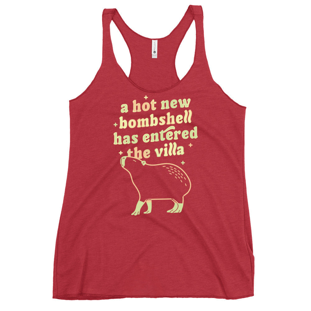A Hot New Bombshell Has Entered The Villa Women's Racerback Tank