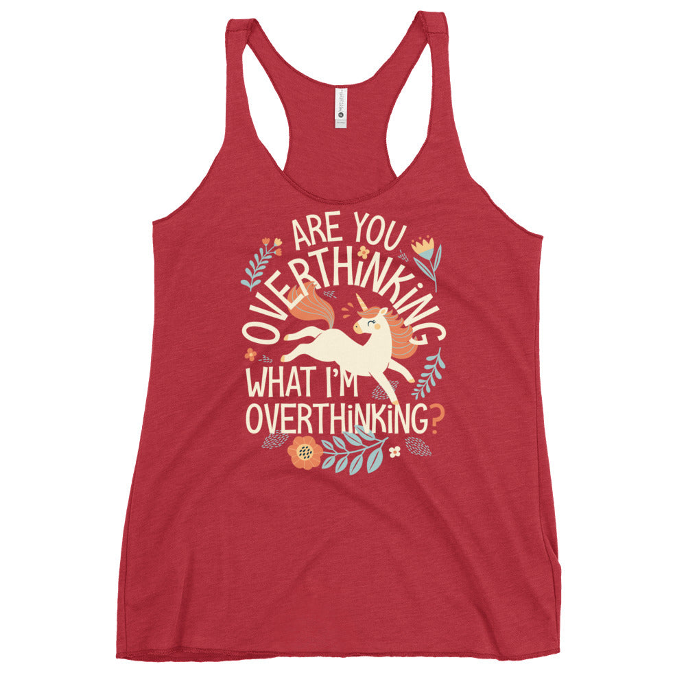 Are You Overthinking What I'm Overthinking? Women's Racerback Tank