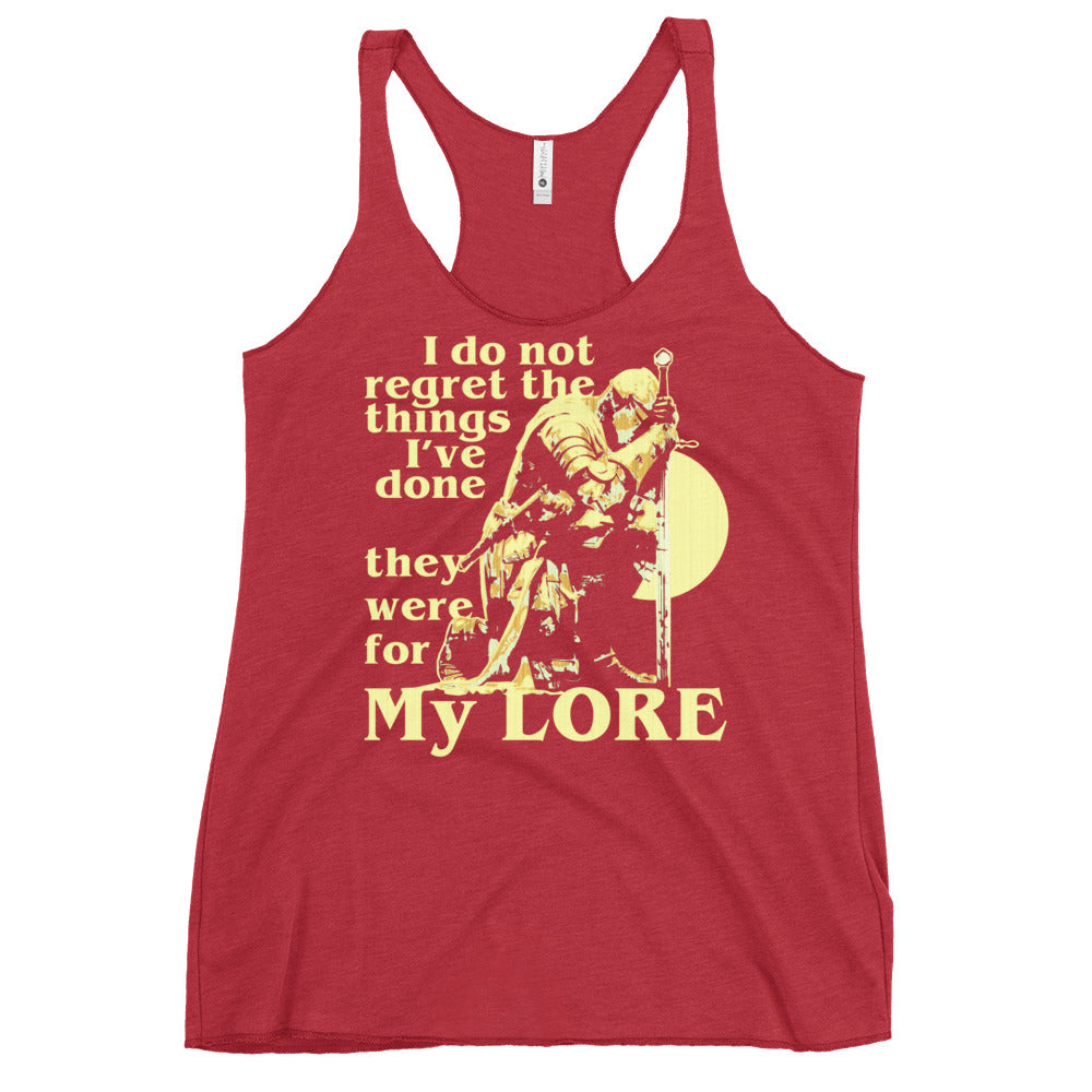 They Were For My Lore Women's Racerback Tank