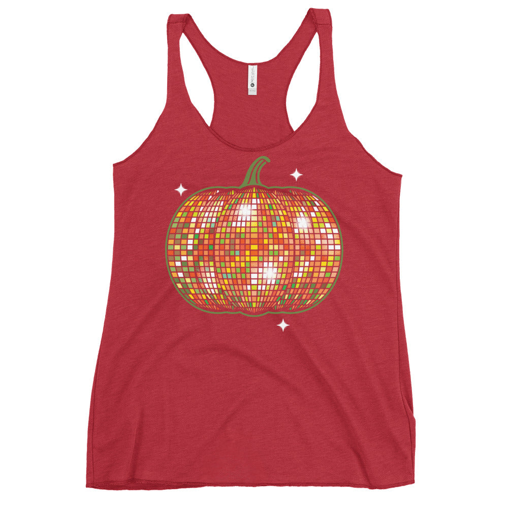 Disco Pumpkin Women's Racerback Tank
