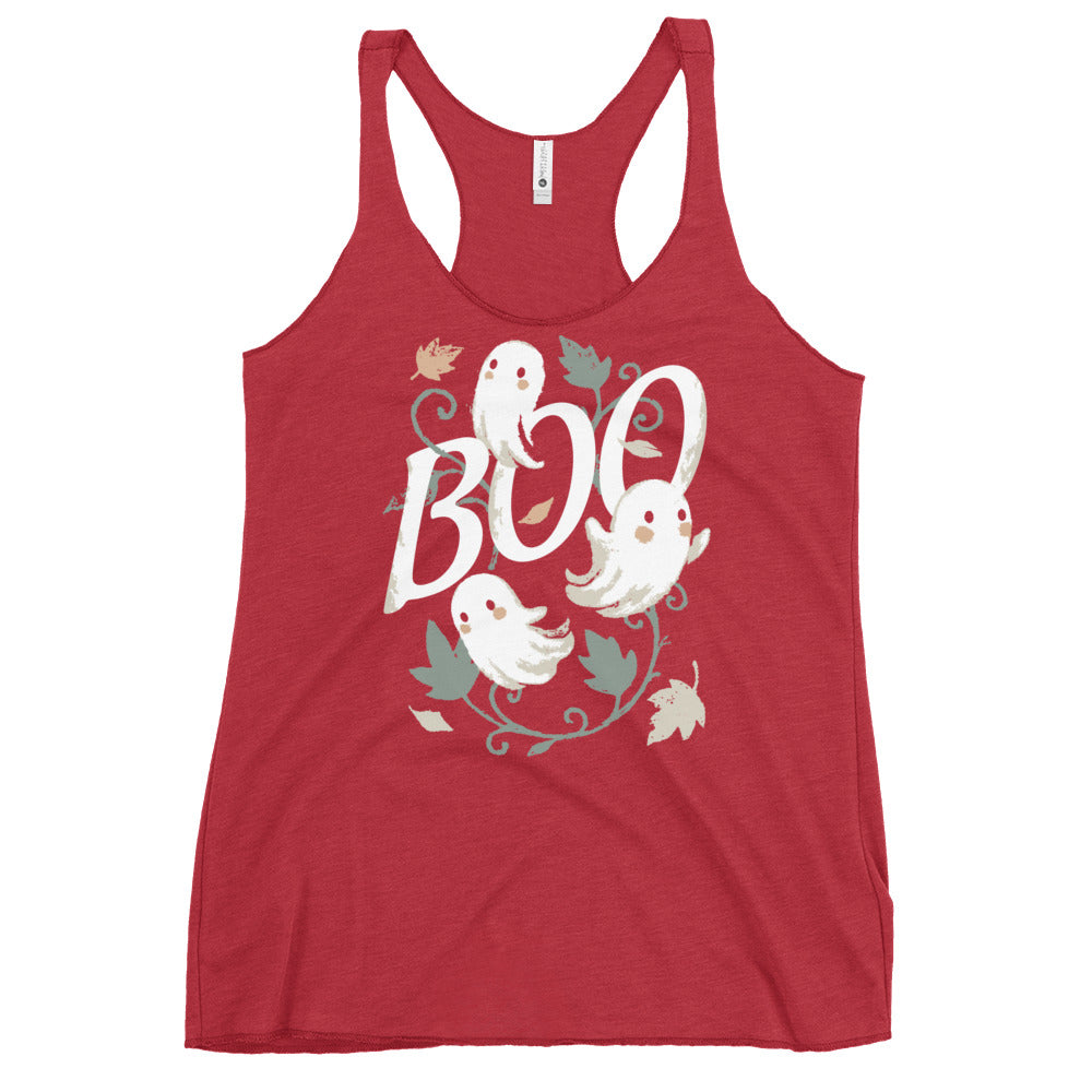 Boo Ghosts Women's Racerback Tank