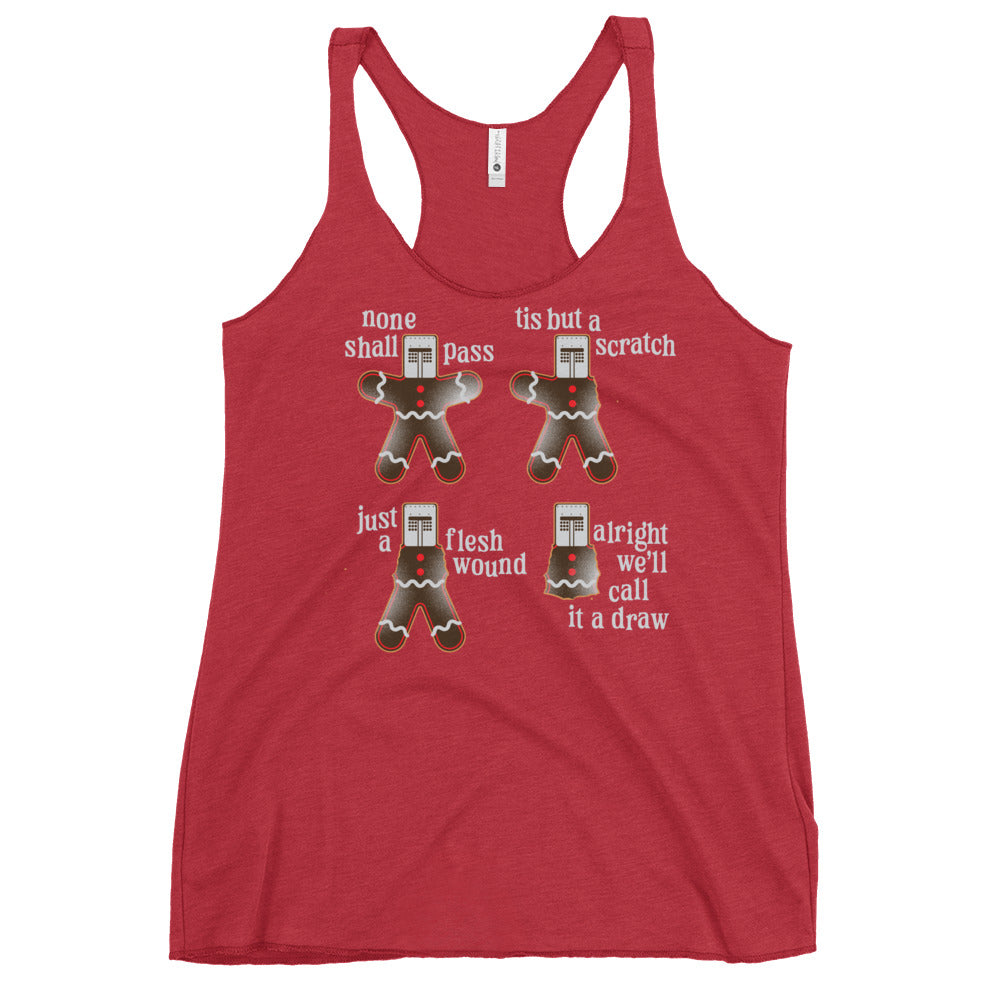 Alright We'll Call It A Draw Gingerbread Women's Racerback Tank