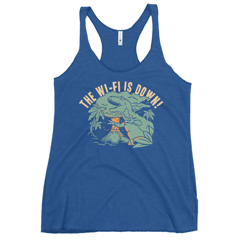 The Wi-Fi Is Down! Women's Racerback Tank