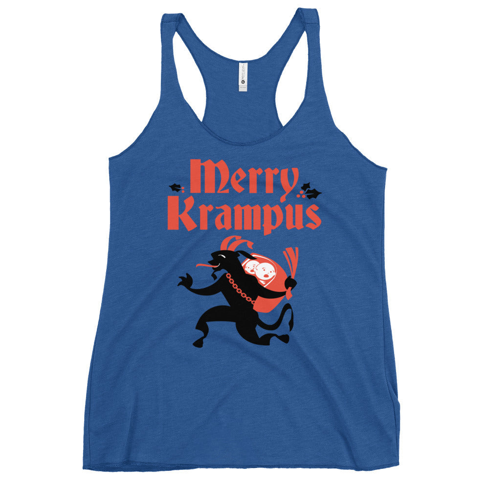 Merry Krampus Women's Racerback Tank