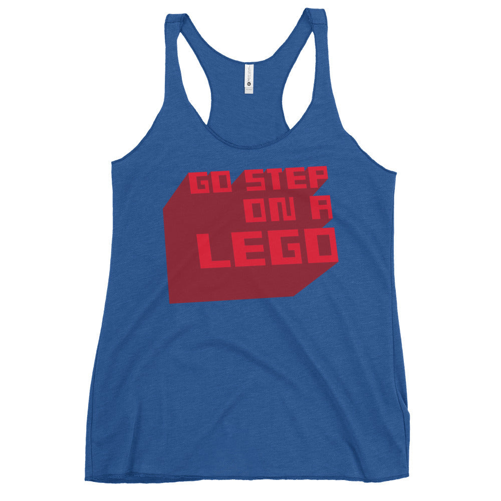 Go Step On A Lego Women's Racerback Tank