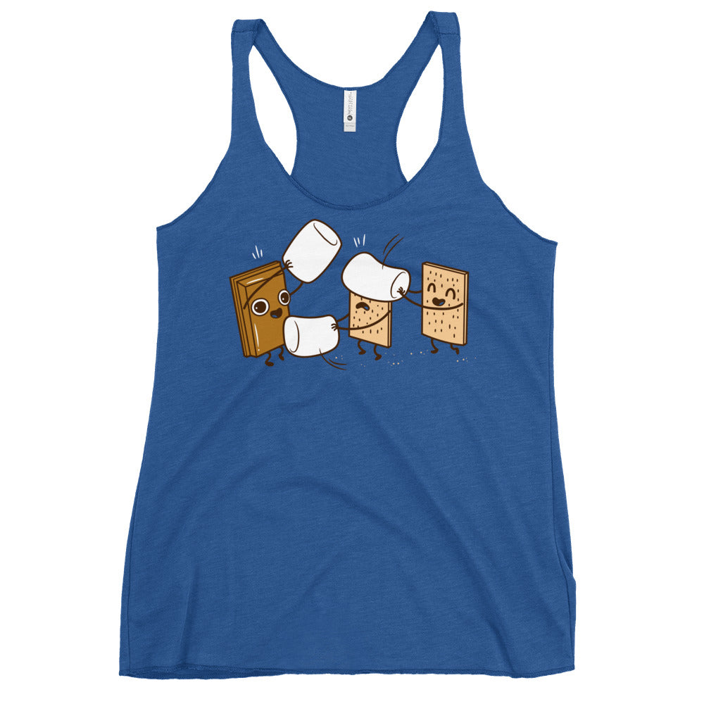 How S'mores Are Made Women's Racerback Tank