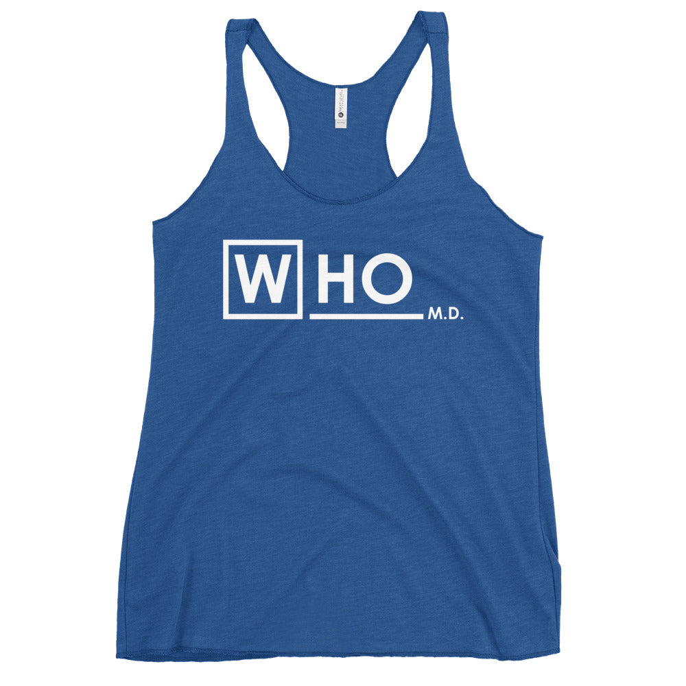 Who MD Women's Racerback Tank