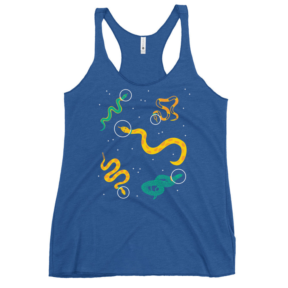 Snakes In Space Women's Racerback Tank