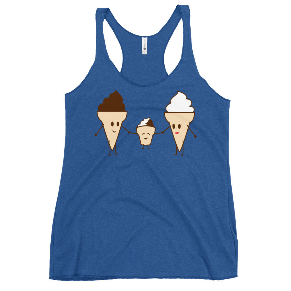 Ice Cream Family Women's Racerback Tank