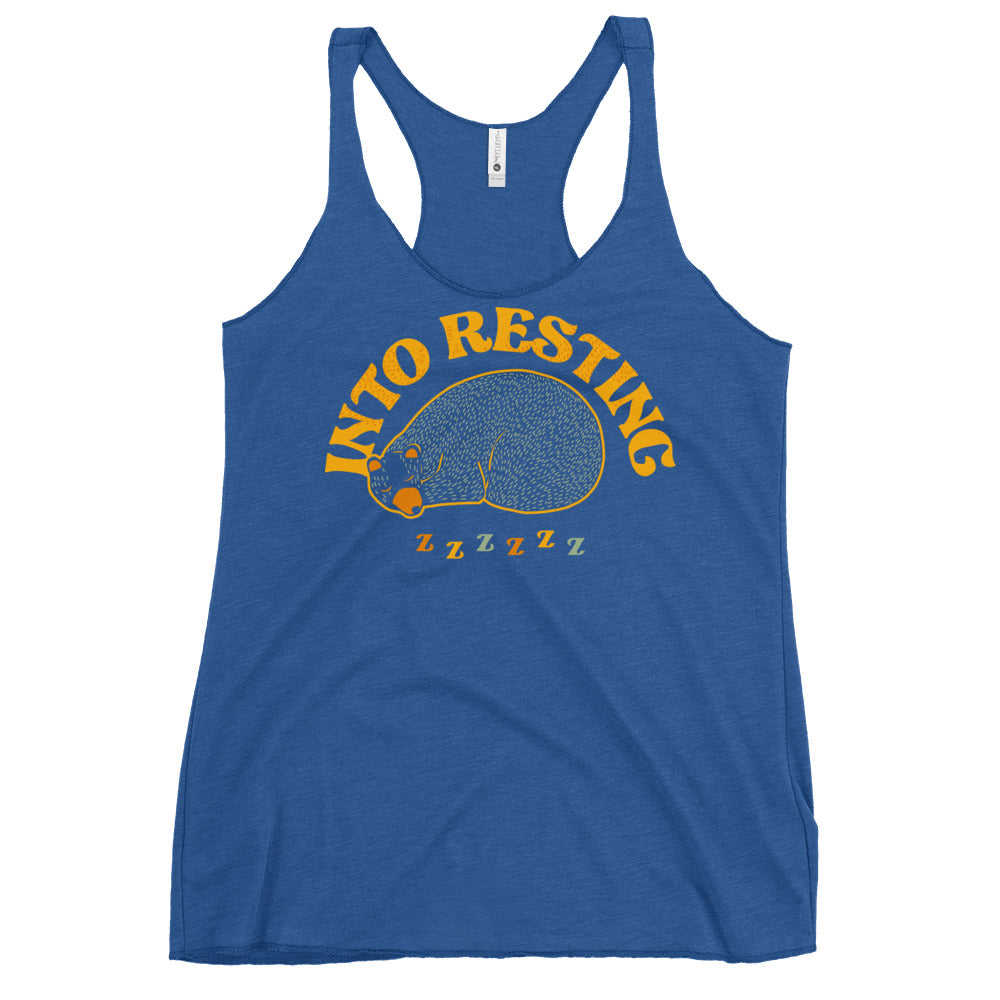 Into Resting Women's Racerback Tank